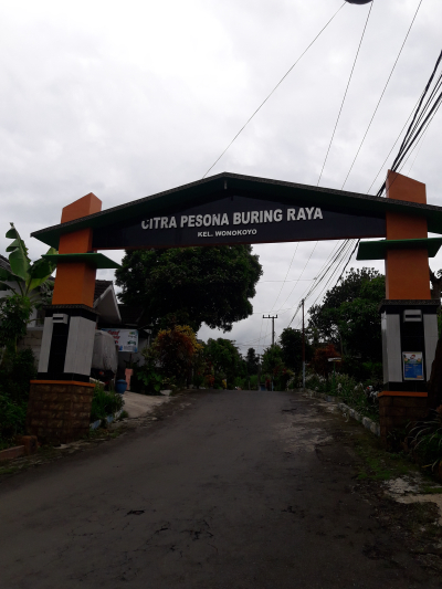 foto gerbang perumahan VILLA PESONA BURING RAYA