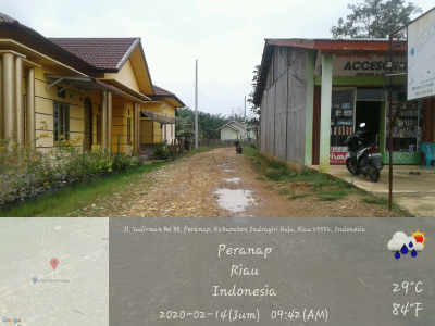 foto gerbang perumahan Peranap Permai