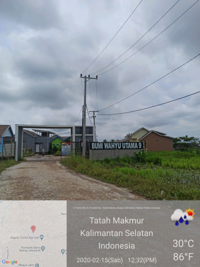 foto gerbang perumahan Bumi wahyu utama IX Tahap 2
