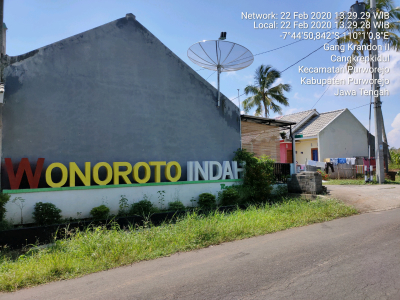 foto gerbang perumahan Wonoroto Indah Regency