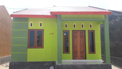 foto tampak rumah tipe 36 perumahan Alya Residance I