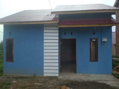 foto tampak rumah tipe 36 perumahan Griya Pesona Mandiri