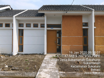 foto tampak rumah tipe 27/60 perumahan TAMAN BALI KAHURIPAN