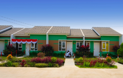 foto tampak rumah tipe Rumah Subsidi perumahan Permata Harmoni Karawang