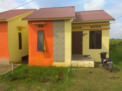 foto tampak rumah tipe 36 perumahan GRAHA MUTIARA INDAH