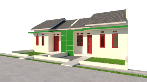 foto tampak rumah tipe 30/60 perumahan Buana Valley Residence