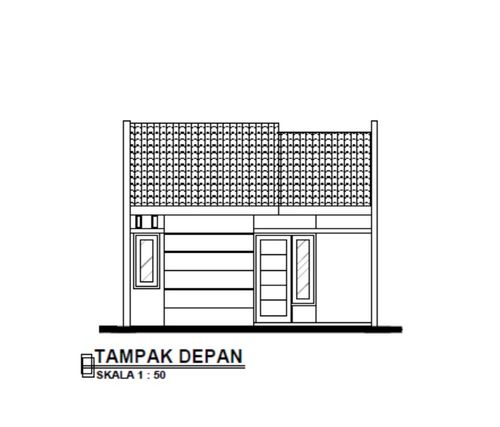 foto tampak rumah tipe 30/60 perumahan Godean Jogja Hill's