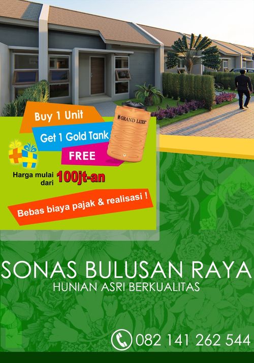 foto tampak rumah tipe Subsidi perumahan SONAS BULUSAN RAYA