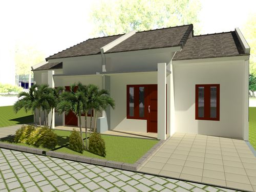 foto tampak rumah tipe 36/72 perumahan Villa Ijen Diamond