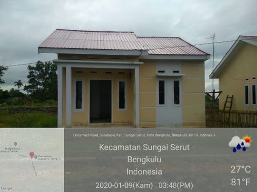 foto tampak rumah tipe 36 perumahan Grand Vaganza Estate 2
