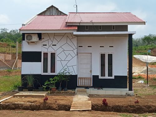 foto tampak rumah tipe 36 perumahan Citra Alam Permai Pulau Punjung