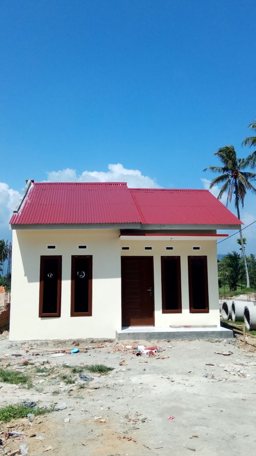 foto tampak rumah tipe 36 perumahan PERUM AGUNG PRATAMA MANDIRI