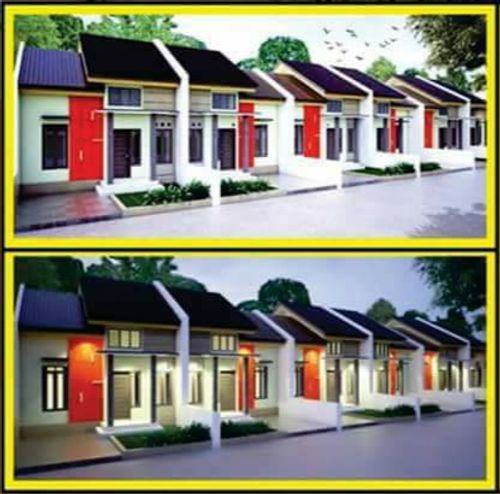 foto tampak rumah tipe 36 perumahan Villa Indah Pondui