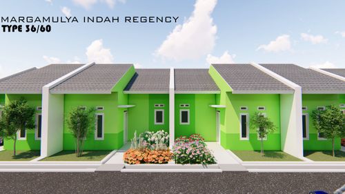 foto tampak rumah tipe 36/60 perumahan MARGAMULYA INDAH REGENCY