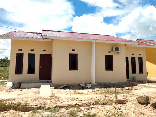 foto tampak rumah tipe 36 ( Couple ) perumahan APERNAS KALTARA NUNUKAN RESIDENCE