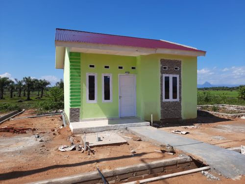 foto tampak rumah tipe Subsidi 36 perumahan QORYAH THOYYIBAH