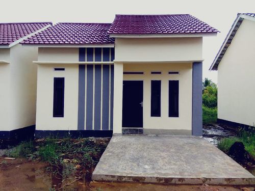 foto tampak rumah tipe 36 perumahan GRAHA KENCANA