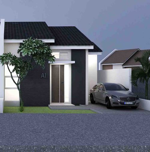 foto tampak rumah tipe Miimalis Modern (komersil) perumahan RUMAH KITA RESIDENCE