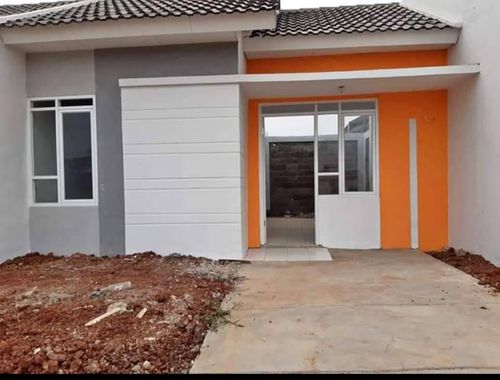 foto tampak rumah tipe Permata perumahan Permata Sukatenang Indah