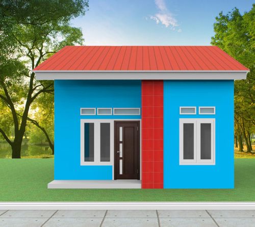 foto tampak rumah tipe 36m2 perumahan GRIYA KARYA BAKTI