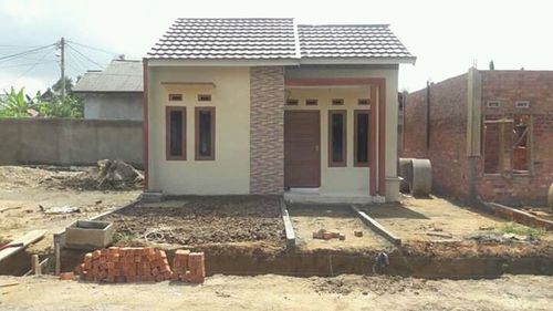 foto tampak rumah tipe 36 perumahan Faanza Residence