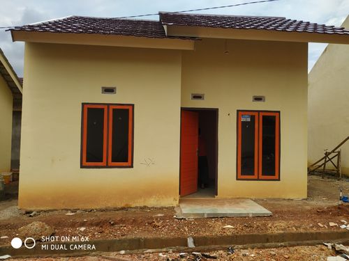 foto tampak rumah tipe RSH perumahan Villa bukit indah lanjutan