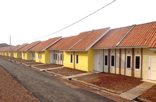 foto tampak rumah tipe 36/72 perumahan Perumnas Pondok Indah Cianjur