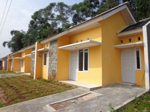 foto tampak rumah tipe 36/84 Baru perumahan Perumnas Pondok Indah Cianjur