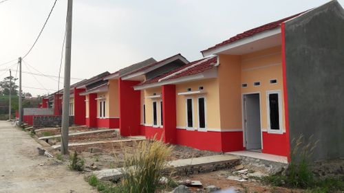 foto tampak rumah tipe 30/72 perumahan Puri Sasak Panjang