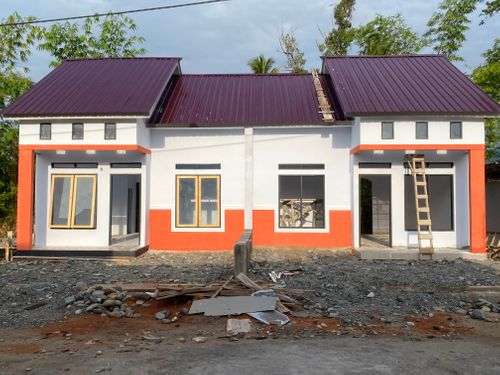 foto tampak rumah tipe 36 perumahan Bintaro Land Kappuna