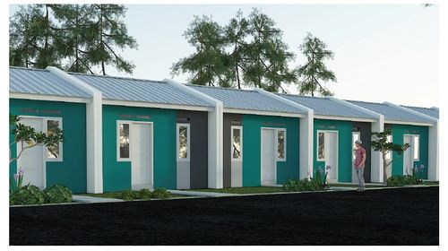 foto tampak rumah tipe RST.27/70 perumahan Perumnas Samatan Asri