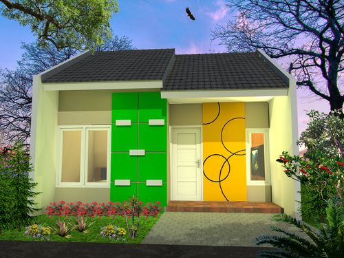 foto tampak rumah tipe 36 perumahan GRIYA MUTIARA MUNGGUT