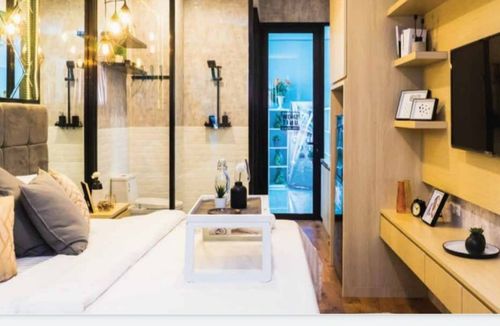 foto tampak rumah tipe STUDIO B perumahan Perumnas Mahata Tanjung Barat