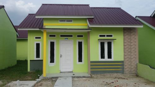 foto tampak rumah tipe 36 perumahan THE QUEEN PRIMADONA