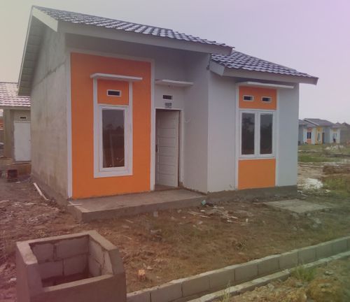 foto tampak rumah tipe Griya Sejahtera Mandiri 2 perumahan Griya Sejahtera Mandiri 2