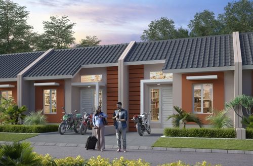 foto tampak rumah tipe 30 perumahan THE METRO GRAHA -LA DIAMOND