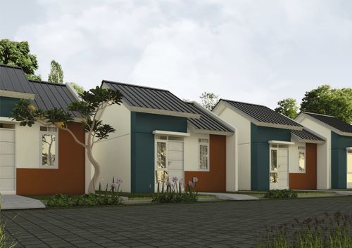 foto tampak rumah tipe RST 28/84 perumahan Perumnas Haluoleo