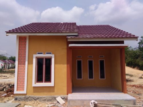 foto tampak rumah tipe RST 45 perumahan Purwo Bakti Indah 