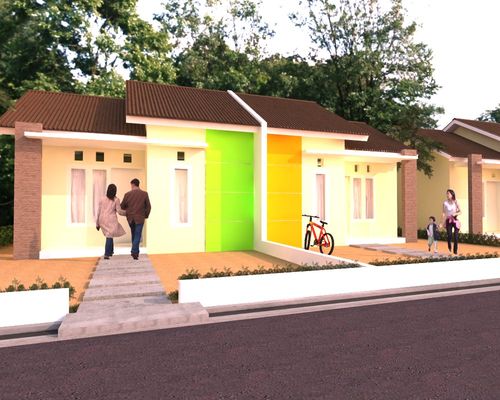 foto tampak rumah tipe RST.29 perumahan Perumnas Lompoe II Parepare