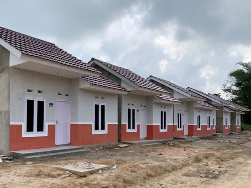 foto tampak rumah tipe 36/125 perumahan Putramas Residence