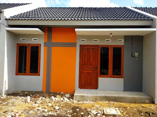 foto tampak rumah tipe 36 perumahan GRAND HANDAYANI RESIDENCE