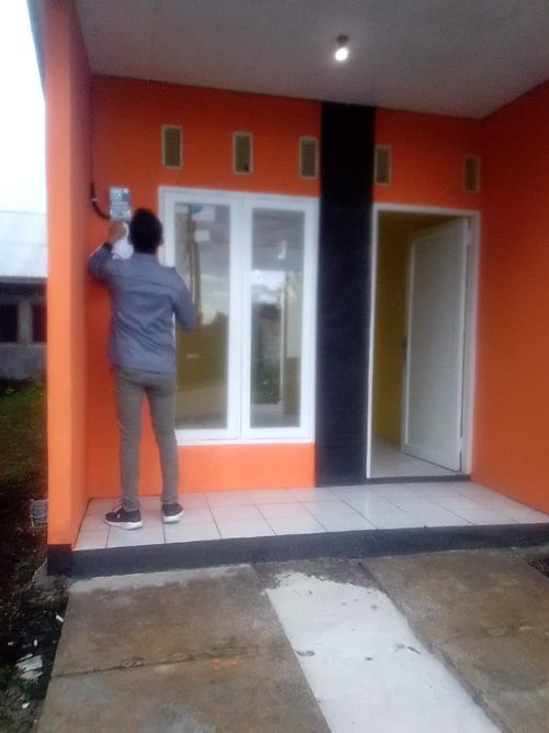 foto tampak rumah tipe RST.36/144 perumahan Bumi Palangka III