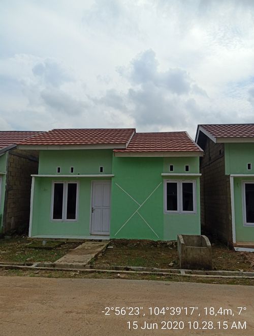 foto tampak rumah tipe 36 perumahan GREEN PADMA RESIDENCE