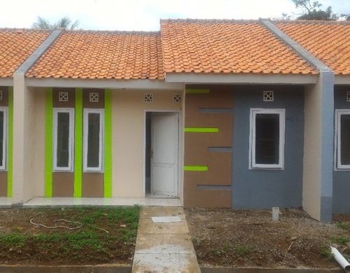 foto tampak rumah tipe 36-72 BATA MERAH perumahan Perumnas Bumi Cikal Asih