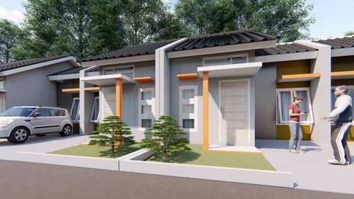 foto tampak rumah tipe 36/72 perumahan BUMI KERTONEGORO