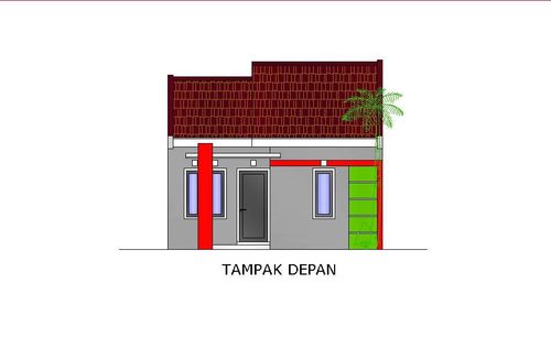 foto tampak rumah tipe Standart 36/72 perumahan PERUMAHAN PURI BUKIT MAS