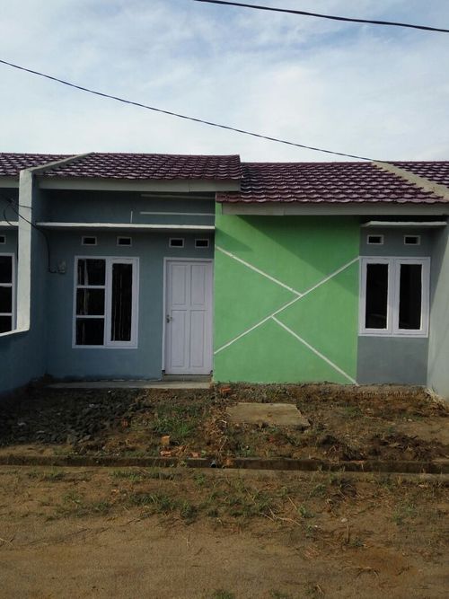 foto tampak rumah tipe 36 perumahan GREEN PALM RESIDENCE