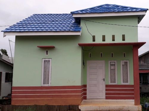 foto tampak rumah tipe RST 36 A perumahan DINAR MAS I