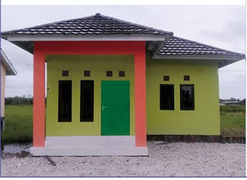 foto tampak rumah tipe RST 36 B perumahan DINAR MAS I