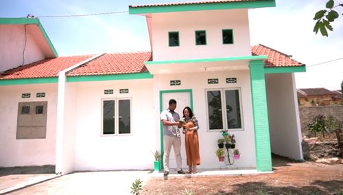 foto tampak rumah tipe 36B perumahan Griya Kalibagor Indah